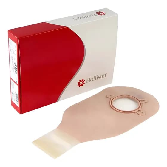 Bolsa de Colostomía Abierta Hollister con Filtro y Cierre de 57 mm, Pack con 10 Unidades